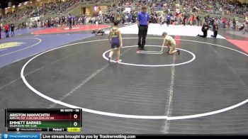 56 lbs Cons. Round 1 - Emmett Barnes, Salem Elite Mat Club vs Ariston Hanvichith, Barlow Mat Club (DBA Barlow Wr