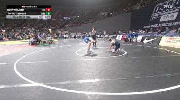 2A/1A Boys 113 Quarterfinal - Cory Wilson, Toledo Boys vs Wyatt Zipser, Crane Boys