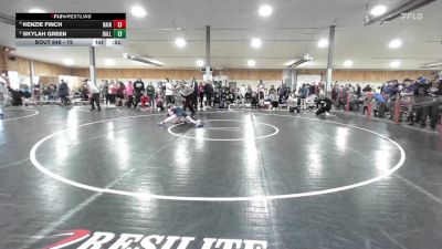 75 lbs Semifinal - Kenzie Finch, Bainbridge vs Skylah Green, Dallas
