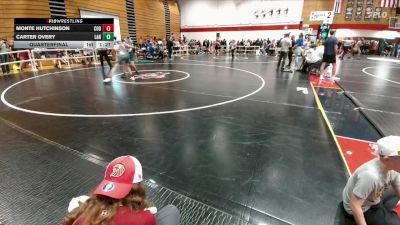 144 lbs Quarterfinal - Carter Overy, Lander Middle School vs Monte Hutchinson, Cody Middle School