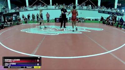 93 lbs Round 2 (8 Team) - Sophia Lazaro, California vs Cali Otero, Ohio