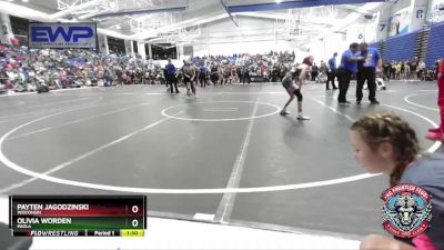 80-85 lbs Semifinal - Payten Jagodzinski, Wisconsin vs Olivia Worden, Paola