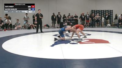 65 kg Cons. Rd Of 64 - Tate Hisey, George Mason vs Jacob Hanlon, Bearcat Wrestling Club
