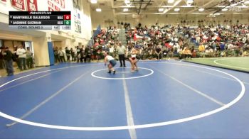 Girls 120 lbs Cons. Round 2 - Marynelle Gallegos, Milpitas&nbsp;Girls vs Jasmine Guzman, Rancho San Juan Girls