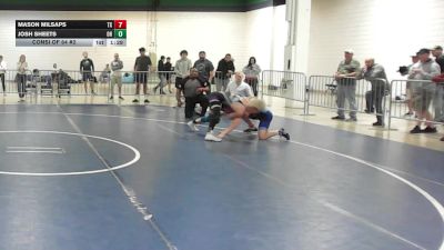 132 lbs Consi Of 64 #2 - Mason Milsaps, TX vs Josh Sheets, OH
