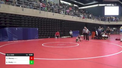 46 lbs Rr Rnd 5 - Harper Maney, Bellefonte vs Kennedy Slody, Springville