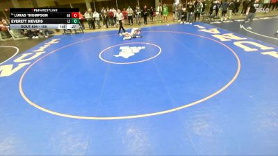 106 lbs Cons. Round 4 - Lukas Thompson, Glenbard North vs Everett Sievers, Lincolnway East