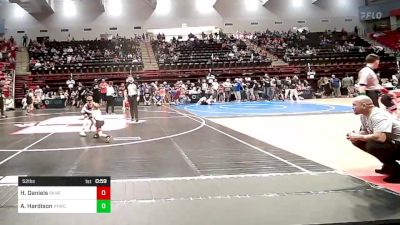 52 lbs Quarterfinal - Houston Daniels, Skiatook Youth Wrestling 2022-23 vs Archer Hardison, Verdigris Youth Wrestling