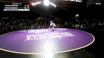 138 lbs 1st Place Match - Ryder Crawford, Gallatin vs Jayce Kolendich, Missoula Sentinel