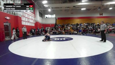 132 lbs Consi Of 4 - Andrew "AJ" Craig, Portsmouth vs Gavin Page, Nashua North