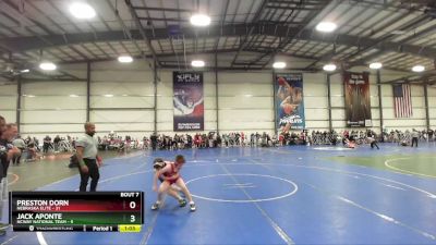 84 lbs Rd# 5- 3:45pm Friday Final Pool - Preston Dorn, Nebraska Elite vs Jack Aponte, NCWAY National Team