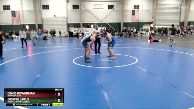 285 lbs Cons. Round 2 - Griffin LaRue, Otero Junior College vs David Bowerman, Bethany (Kan.)