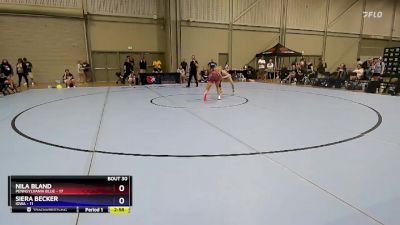 95 lbs Placement Matches (16 Team) - Nila Bland, Pennsylvania Blue vs Siera Becker, Iowa