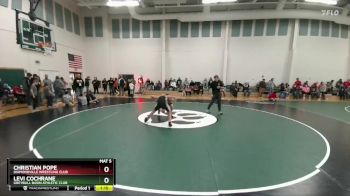 132 lbs Champ. Round 1 - Levi Cochrane, Greybull Basin Athletic Club vs Christian Pope, Diamondville Wrestling Club