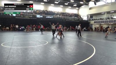 141 lbs Cons. Round 4 - Levi Waller, Mt. San Antonio College vs Jake Jennings, Fresno City College