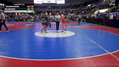 1-5A 185 Quarterfinal - Baleigh Brown, Weaver vs Mia Mchood, Dadeville High School