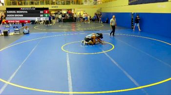 197 lbs Round 4 (6 Team) - Jason Brown, Andrew College vs Samuel Montoya, Southeast Community College