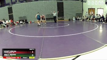 150 lbs 2nd Wrestleback (8 Team) - Brett Brown, Cathedral vs Wyatt Krejsa, Center Grove