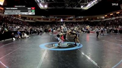 5A 114 lbs Quarterfinal - Xavier Pacheco, Rio Rancho vs Aiden Rodriguez, Carlsbad