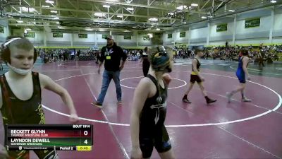 95 lbs Round 2 - Isaac Folk, Dakota Boyz Wrestling Club vs Piper Haase, Lemmon/McIntosh Cowboys