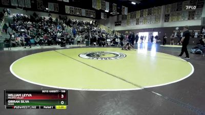 106 lbs Champ. Round 2 - Gibran Silva, Ukiah vs William Leyva, Paloma Valley