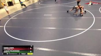 92 lbs Round 3 (4 Team) - Aaron Malikowski, Becker vs Owen Czepa, New Prague