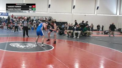 215 lbs Quarterfinal - August Furman, Wilton vs Aaron Falcone, Bunnell
