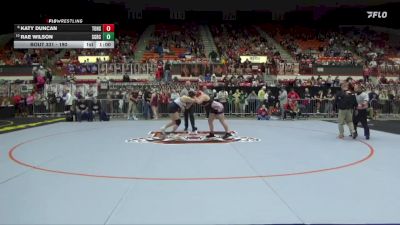 190 lbs Cons. Round 3 - Rae Wilson, St. George-Rock Creek HS vs Katy Duncan, Tonganoxie Hs