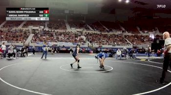 100-D2 Champ. Round 1 - Abigail Barfield, Yuma Catholic High School vs Dawa-Mansi Poleahla, Hopi Jr./Sr. High School