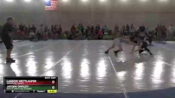 116 lbs Cons. Round 2 - Jayden Owsley, Invicta Wrestling Academy vs Landon Wettlaufer, Woodford County