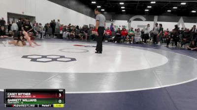 105 lbs Round 3 (6 Team) - Garrett Williams, Team Batty vs Casey Bittner, DC Wrestling Academy