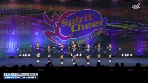 CheerFactor - Mini X [2026 L2 Mini Day 2] 2026 Spirit Cheer Grand Nationals