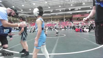 55 lbs Champ. Round 1 - Jaxson Patterson, Hays vs Cain Hastings, Trailhands