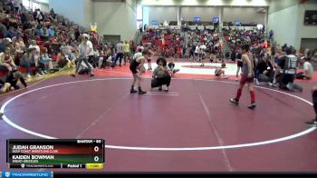 60 lbs Champ. Round 1 - Judah Granson, Gulf Coast Wrestling Club vs Kaiden Bowman, Snead Grizzlies