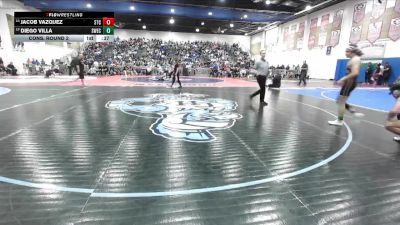 138 Boys Cons. Round 2 - Jacob Vazquez, Steele Canyon vs Diego Villa, Southwest (EC)