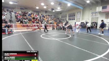 138 lbs Cons. Round 6 - Seth Parry, Newport Harbor vs Alex Saravia, Downey
