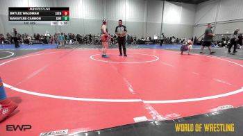 150 lbs Rr Rnd 5 - Brylee Waldman, SOTM Lady Outlaw Little vs Makaylee Cannon, Super Girls 7-12