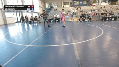 285 lbs Cons. Sub-quarters - Buyantogtokh Baasanbayar, Irvine HS vs Donte Keith, Southwest Wrestling