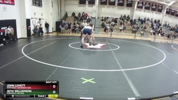 197 lbs Quarterfinal - Seth Williamson, Montreat College vs John Lovett, Reinhardt University (GA)