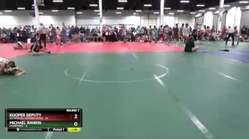 76 lbs Round 7 (8 Team) - Kooper Deputy, U2 Upstate Uprising Gold vs Michael Rankin, Scorpions