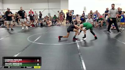 80 lbs Round 4 (6 Team) - Cannon Mercier, PA East Lightning vs Taycen Birkhead, Moser`s Mat Monsters