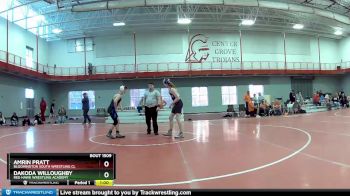 132 lbs 5th Place Match - Dakoda Willoughby, Red Hawk Wrestling Academy vs Amrin Pratt, Bloomington South Wrestling Cl