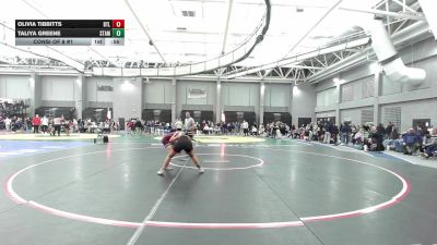 138 lbs Consi Of 8 #1 - Olivia Tibbitts, Bethel vs Taliya Greene, Stamford