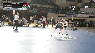 150 lbs Quarterfinal - Josh Brown, Carolina Forest vs Luke Howle, Greenwood