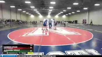 235 lbs Quarterfinal - Cameron Spicer, Rocky Mountain vs Alexandra Wright, Emmett