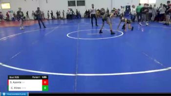 106 lbs Cons. Round 3 - Ethan Hines, School Of Hard Knocks vs Samuel Aponte, Outlaws Wrestling