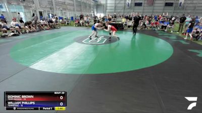 120 lbs Placement Matches (16 Team) - Dominic Brown, Team Indiana vs William Phillips, Tennessee