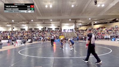 A 157 lbs Cons. Round 2 - Felix Duncan, David Crockett High School vs Fisher Higgins, Soddy Daisy High School