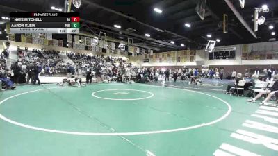 126 lbs Cons. Round 7 - Aaron Klein, Poway vs Nate Mitchell, Del Oro