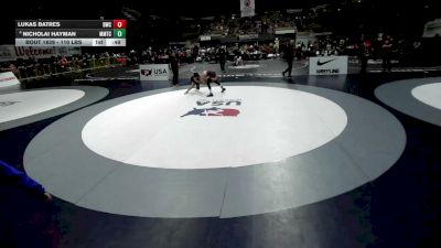 110 lbs Champ. Rd Of 32 - Lukas Batres, Dethrone Wrestling Club vs Nicholai Hayman, MTC - MANTANONA TRAINING CENTER